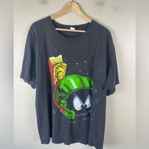 Vintage Marvin The Martian Looney tunes Big Face Shirt Size XL CHANGES